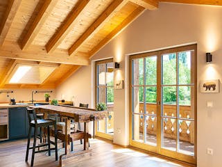 Fertighaus Landgut Wickerbachmühle von Wolf System, Satteldach-Klassiker Innenansicht 2