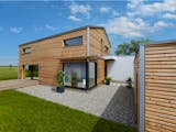 Fertighaus Wriedt von Bau-Fritz Schlüsselfertig ab 540000€, Satteldach-Klassiker Außenansicht 1