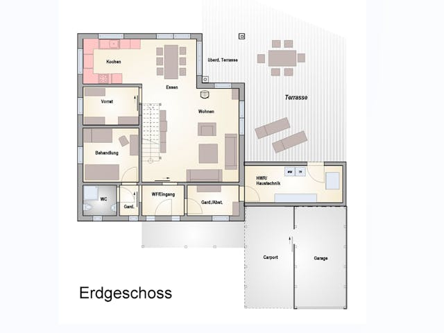 Fertighaus Haus Bretten von Wiese und Heckmann, Satteldach-Klassiker Grundriss 1 Fertighaus Haus Bretten von Wiese und Heckmann, Satteldach-Klassiker Grundriss 1