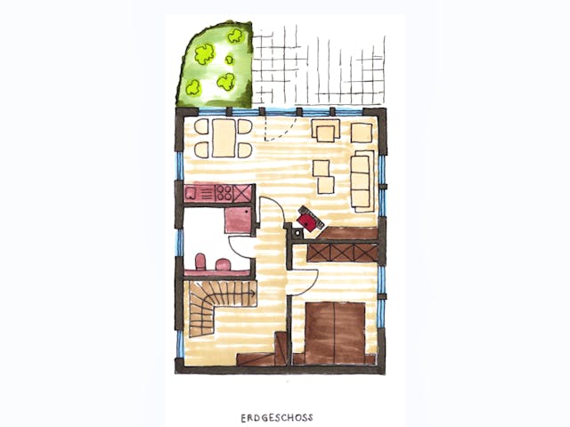 Fertighaus Haus Müller von Wiese und Heckmann, Satteldach-Klassiker Grundriss 1 Fertighaus Haus Müller von Wiese und Heckmann, Satteldach-Klassiker Grundriss 1