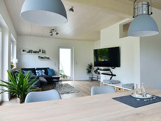 Fertighaus Haus Nübold-Bracht von Wiese und Heckmann, Satteldach-Klassiker Innenansicht 1