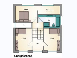 Fertighaus Haus Trojan von Wiese und Heckmann, Cubushaus Grundriss 2