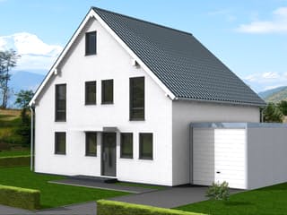 Fertighaus Yana 185 von Klaus Kowalski Immobilien, Satteldach-Klassiker Außenansicht 1