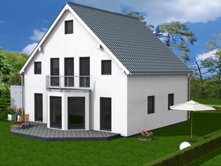 Fertighaus Yana 185 von Klaus Kowalski Immobilien, Satteldach-Klassiker Außenansicht 3