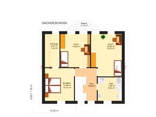 Fertighaus Yana 185 von Klaus Kowalski Immobilien, Satteldach-Klassiker Grundriss 1