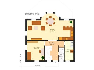 Fertighaus Yana 185 von Klaus Kowalski Immobilien, Satteldach-Klassiker Grundriss 2