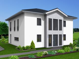 Fertighaus Stadtvilla 183 von Zimmermann Haus Schlüsselfertig ab 342200€, Stadtvilla Außenansicht 3