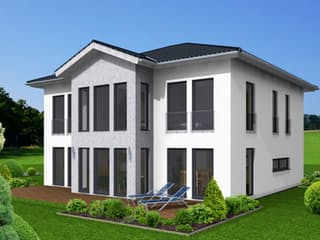 Fertighaus Stadtvilla 192 von Zimmermann Haus Schlüsselfertig ab 360230€, Stadtvilla Außenansicht 2