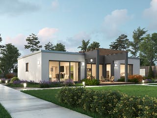 Massivhaus Bungalow BGL 121 von Ytong Bausatzhaus, Bungalow Außenansicht 2