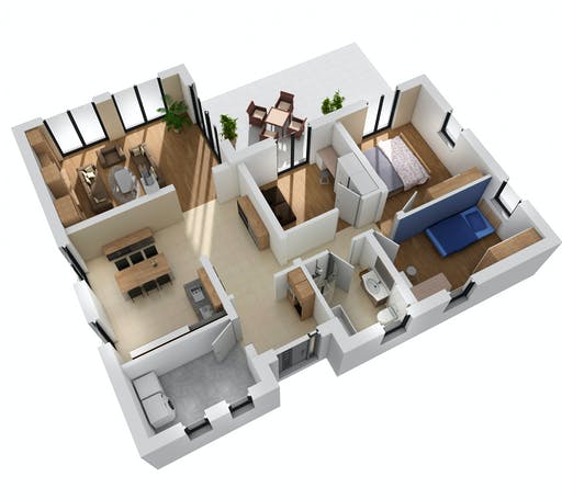 Ytong Bungalow 122 Floorplan 2