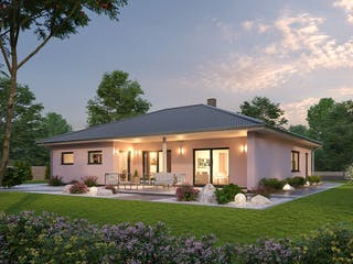 Massivhaus Bungalow BGL 154 von Ytong Bausatzhaus, Bungalow Außenansicht 2