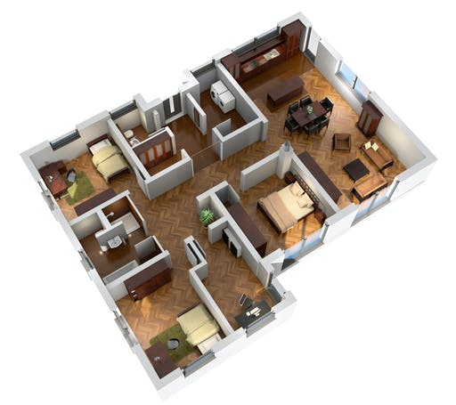 Massivhaus Bungalow BGL 154 von Ytong Bausatzhaus Bausatzhaus ab 149000€, Bungalow Grundriss 2