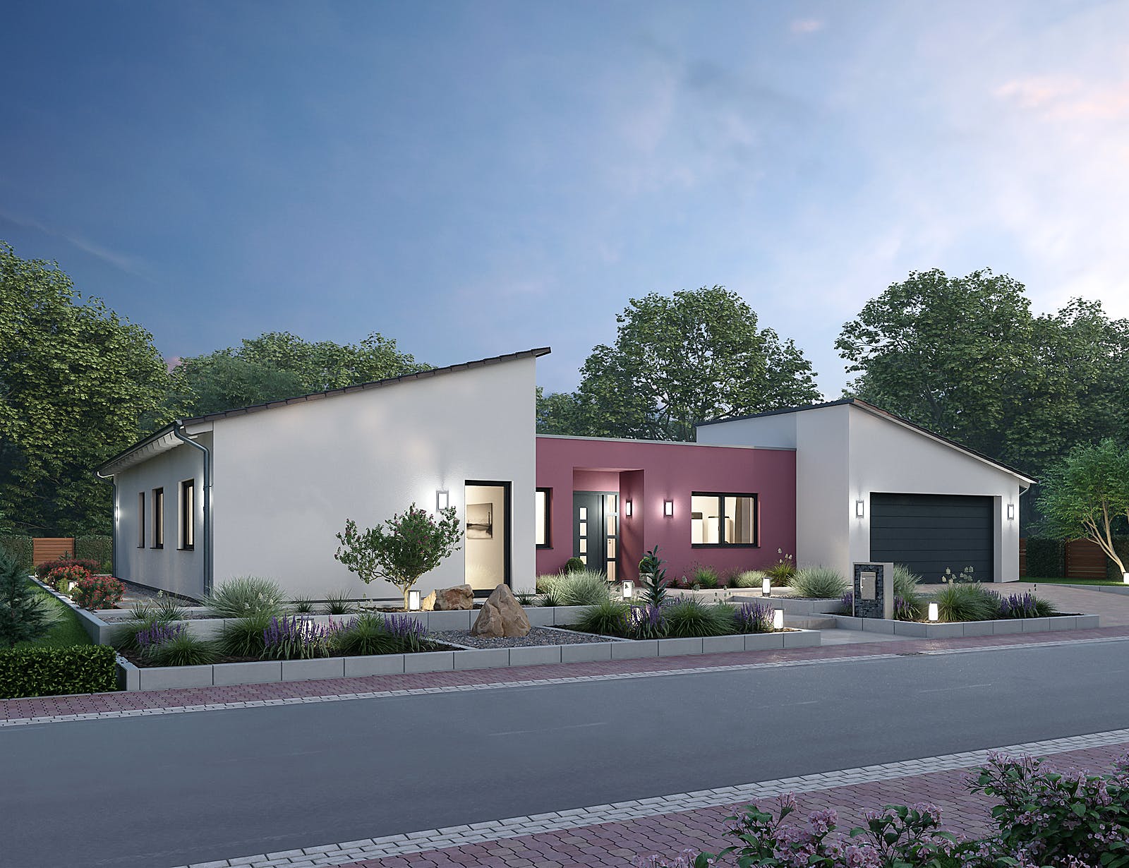 Massivhaus Bungalow BGL 168 von Ytong Bausatzhaus Bausatzhaus ab 209000€, Bungalow Außenansicht 1