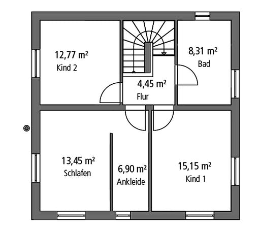 Massivhaus Einfamilienhaus BHS 122 von Ytong Bausatzhaus Bausatzhaus ab 128000€, Cubushaus Grundriss 2