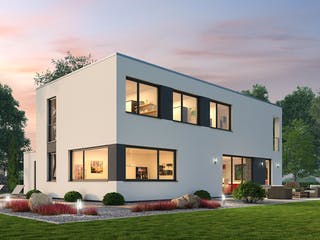 Massivhaus Einfamilienhaus BHS 182 von Ytong Bausatzhaus, Cubushaus Außenansicht 2