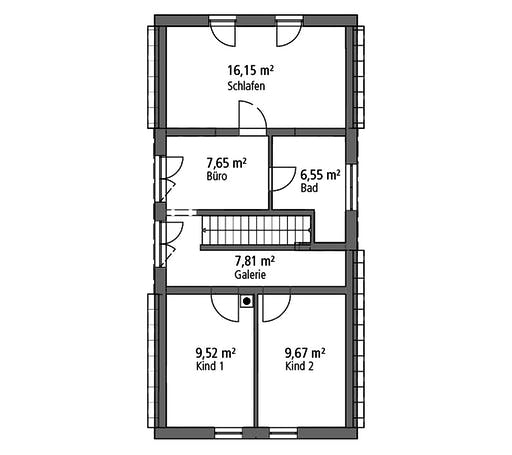 Massivhaus Einfamilienhaus EFH 122 von Ytong Bausatzhaus Bausatzhaus ab 131000€, Satteldach-Klassiker Grundriss 2