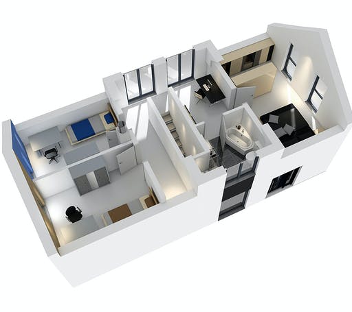 Massivhaus Einfamilienhaus EFH 122 von Ytong Bausatzhaus Bausatzhaus ab 131000€, Satteldach-Klassiker Grundriss 4
