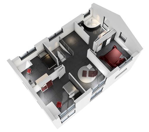 Massivhaus Einfamilienhaus EFH 139 von Ytong Bausatzhaus Bausatzhaus ab 134000€, Satteldach-Klassiker Grundriss 4