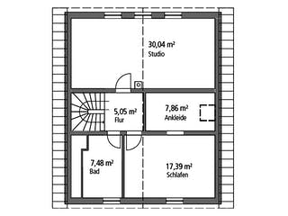 Massivhaus Einfamilienhaus EFH 143 von Ytong Bausatzhaus, Satteldach-Klassiker Grundriss 2
