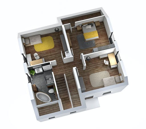 Massivhaus Einfamilienhaus EFH 144 von Ytong Bausatzhaus Bausatzhaus ab 133000€, Satteldach-Klassiker Grundriss 4