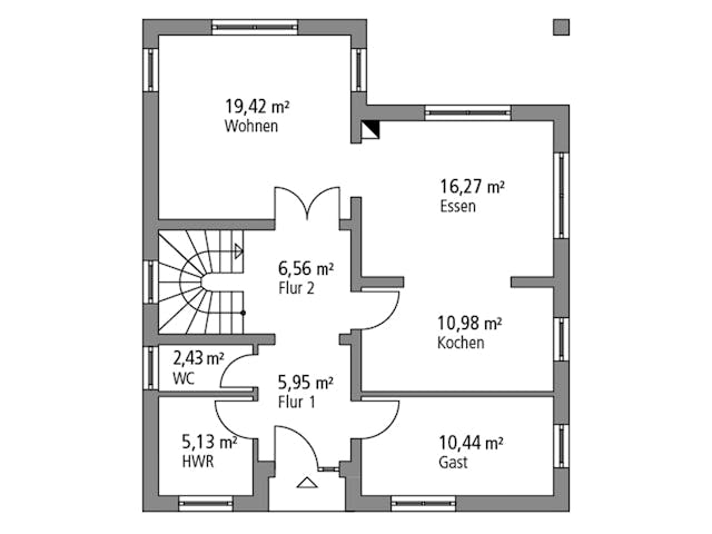Massivhaus Einfamilienhaus EFH 147 von Ytong Bausatzhaus, Satteldach-Klassiker Grundriss 1 Massivhaus Einfamilienhaus EFH 147 von Ytong Bausatzhaus, Satteldach-Klassiker Grundriss 1