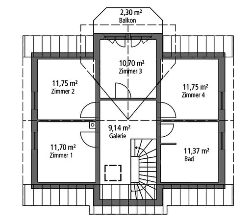 Massivhaus Einfamilienhaus EFH 151 von Ytong Bausatzhaus Bausatzhaus ab 150000€, Satteldach-Klassiker Grundriss 2