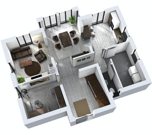 Massivhaus Einfamilienhaus EFH 151 von Ytong Bausatzhaus Bausatzhaus ab 150000€, Satteldach-Klassiker Grundriss 3
