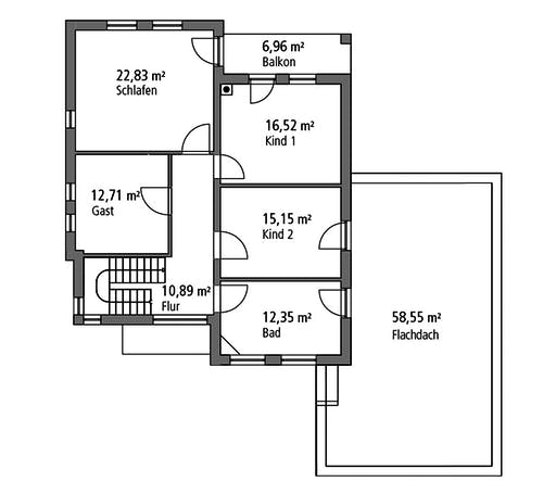 Massivhaus Mehrfamilienhaus MGH 232 von Ytong Bausatzhaus Bausatzhaus ab 211000€, Cubushaus Grundriss 2
