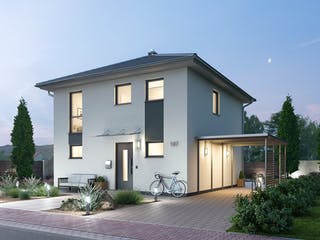 Massivhaus Stadtvilla STV 107 von Ytong Bausatzhaus, Stadtvilla Außenansicht 1