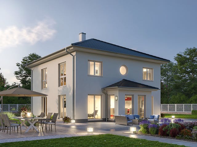 Massivhaus Stadtvilla STV 157 von Ytong Bausatzhaus, Stadtvilla Außenansicht 1 Massivhaus Stadtvilla STV 157 von Ytong Bausatzhaus, Stadtvilla Außenansicht 1