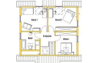 Yvonne (KfW-Effizienzhaus 40) Grundriss