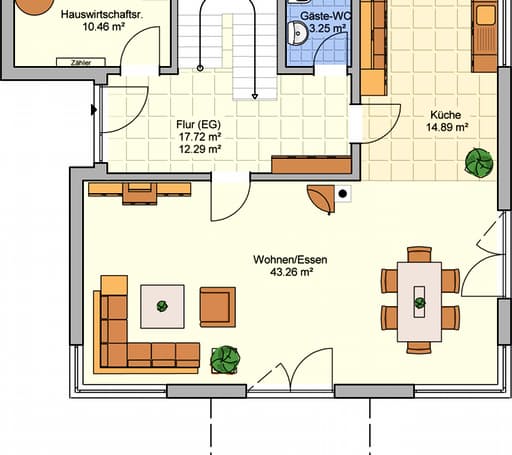 Fertighaus Köln von Fingerhut Haus Schlüsselfertig ab 524410€, Stadtvilla Grundriss 1