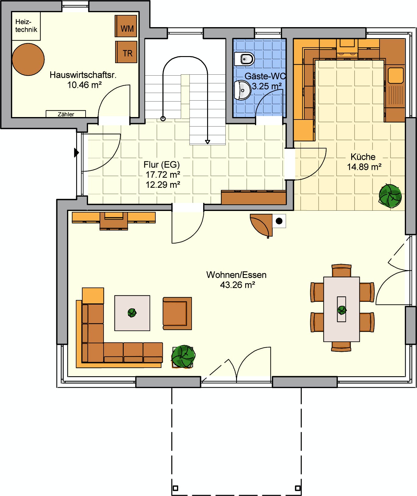 Fertighaus Köln von FINGERHUT-HAUS Schlüsselfertig ab 580009€, Stadtvilla Grundriss 1