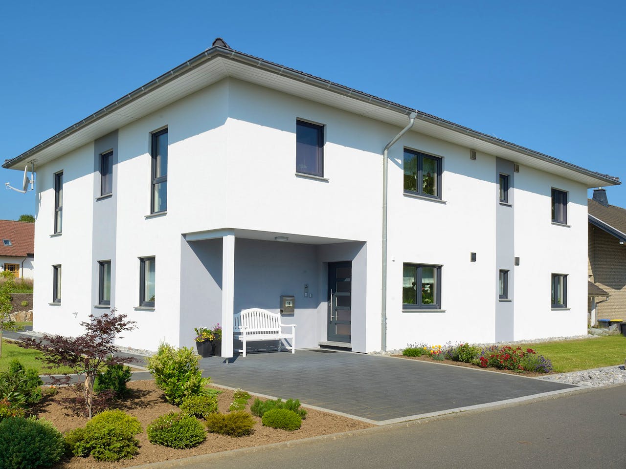 Fertighaus Eris von Fingerhut Haus Schlüsselfertig ab 798717€, Stadtvilla Außenansicht 1