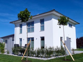 Fertighaus Mediol von Fingerhut Haus Schlüsselfertig ab 429063€, Stadtvilla Außenansicht 2