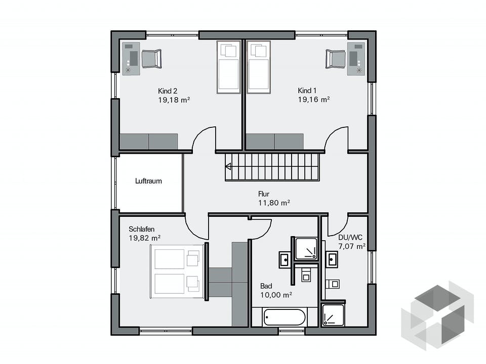 Kundenhaus Arndt von Zaunmüller Massivhaus Grundriss