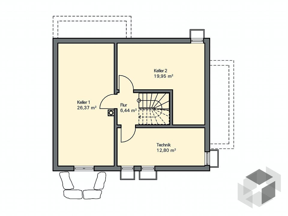 Kundenhaus Fichtner von Zaunmüller Massivhaus Grundriss