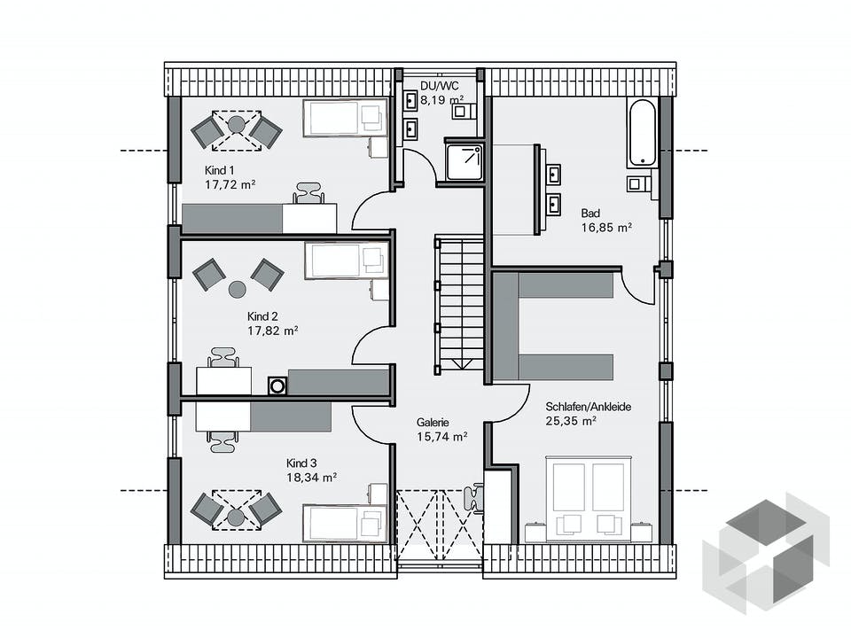 Kundenhaus Götze von Zaunmüller Massivhaus Grundriss
