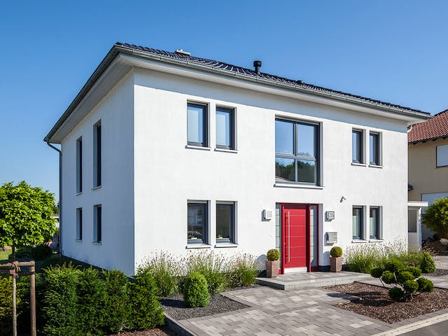 Massivhaus Kundenhaus Ihle von Zaunmüller Massivhaus, Stadtvilla Außenansicht 3