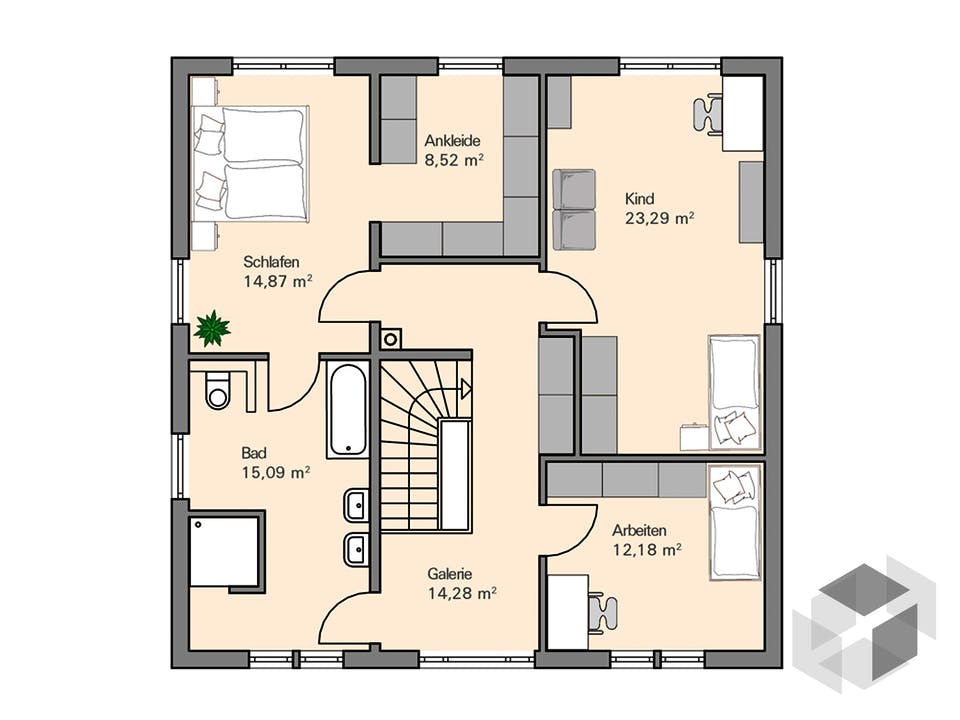 Kundenhaus Ihle von Zaunmüller Massivhaus Grundriss