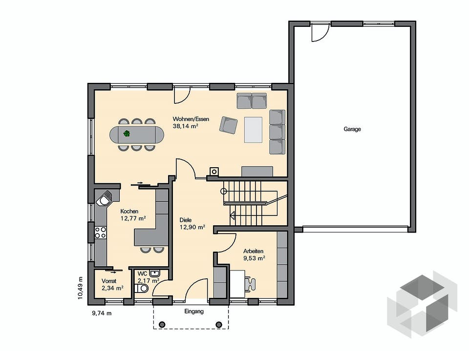 Kundenhaus Lindner von Witt Zimmerei Grundriss