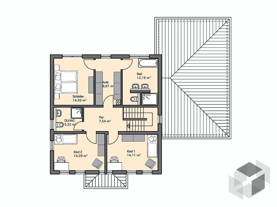 Kundenhaus Lindner von Witt Zimmerei Grundriss