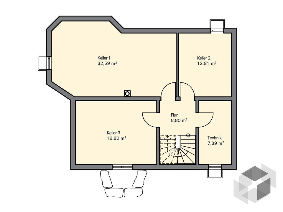 Kundenhaus Niedermayer von Zaunmüller Massivhaus Grundriss