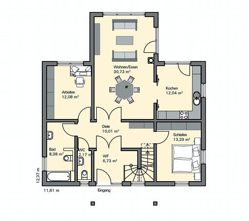 Zaunmüller - Tengelmann Floorplan 1