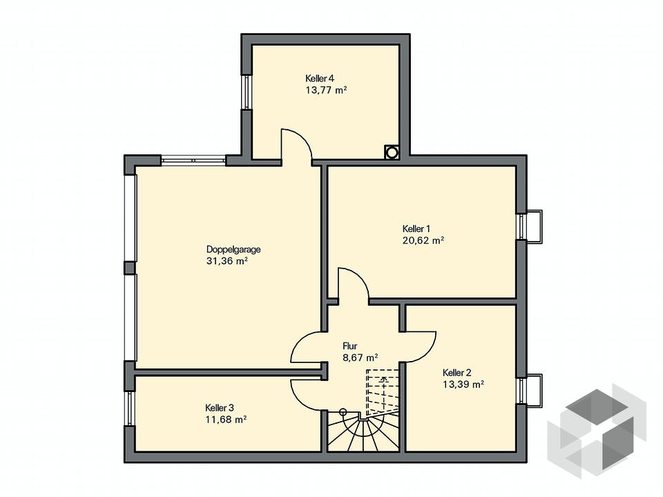 Kundenhaus Tengelmann von Zaunmüller Massivhaus Grundriss