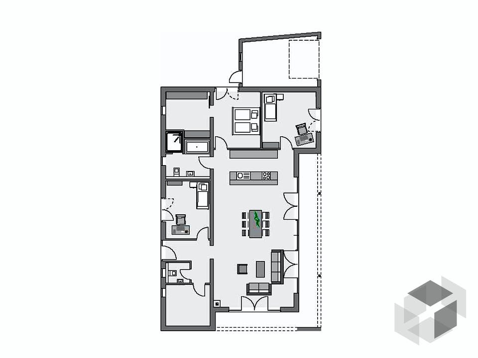 Kundenhaus Winter von Zaunmüller Massivhaus Grundriss