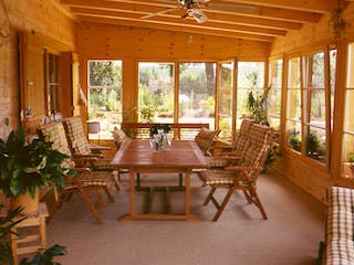 Fertighaus Zell von Holzhaus Rosskopf Schlüsselfertig ab 489000€, Blockhaus Innenansicht 1