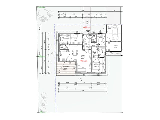 Fertighaus Bungalow Klassisch von Zimmerer-Profibau Schlüsselfertig ab 350000€, Bungalow Grundriss 1 Fertighaus Bungalow Klassisch von Zimmerer-Profibau Schlüsselfertig ab 350000€, Bungalow Grundriss 1