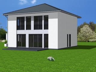 Fertighaus Zoe 123 von Klaus Kowalski Immobilien Schlüsselfertig ab 188132€, Stadtvilla Außenansicht 2