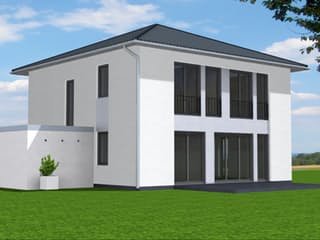 Fertighaus Zoe 123 von Klaus Kowalski Immobilien Schlüsselfertig ab 188132€, Stadtvilla Außenansicht 3